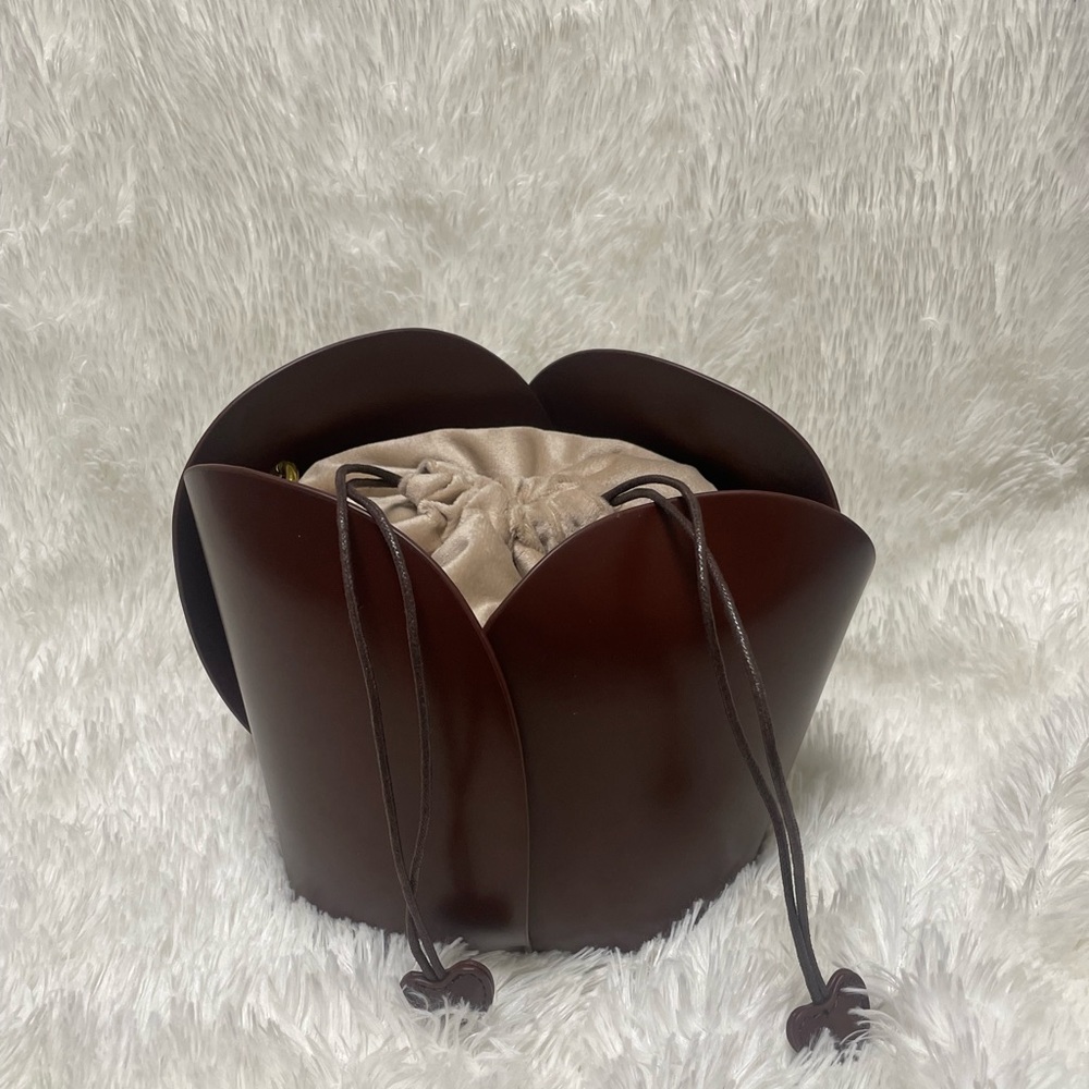 Brown leather bag
